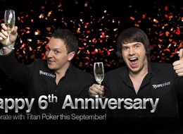 Aktionen zum sechsjährigen Jubiläum von Titan Poker
