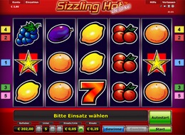 Sizzling Hot jetzt exklusiv im Online Casino