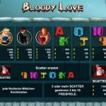 Blutige Liebe als lustiger Online Spielautomat