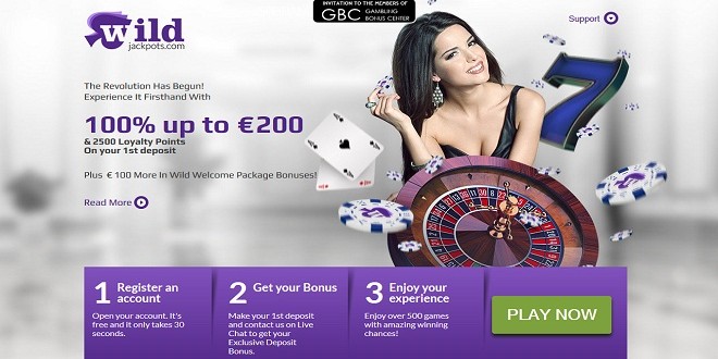 Großzügiger Willkommensbonus im Wild Jackpots Online Casino