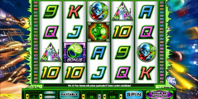 Green Lantern jetzt als Playtech Online Spielautomat