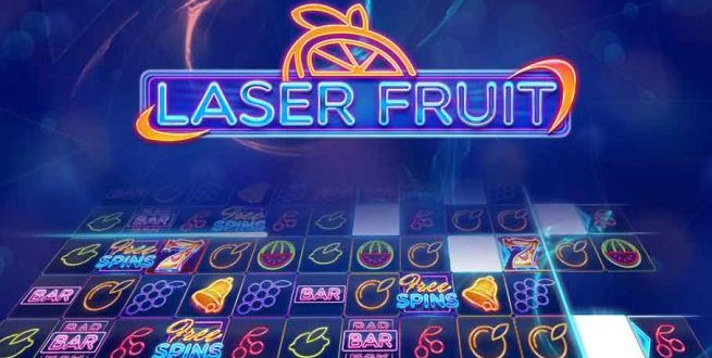 Laser und Früchte in einem neuen Spielautomaten