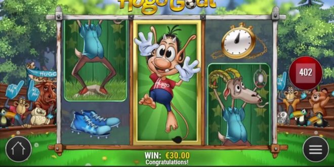 Tore schießen im Online Spielautomaten Hugo Goal